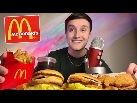 ASMR Eating The CHEAPEST Food at McDonald’s 🍟🍔 (mukbang)