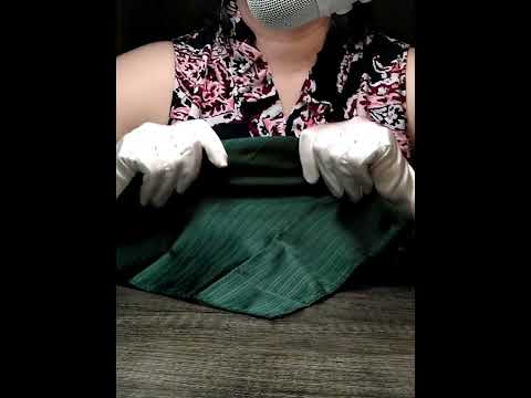 NEW Satin Handkerchief 💚 #asmrlikeasandbox #relaxing #satisfying #satin