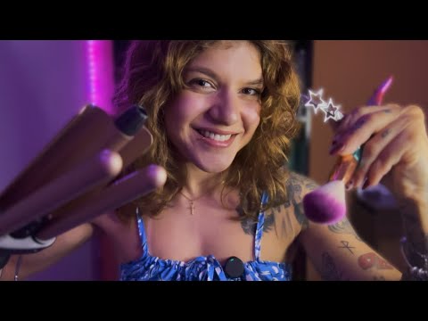 ASMR STAFF ATENCIOSA ARRUMANDO VOCÊ || Cabelo, maquiagem, atenção pessoal, etc