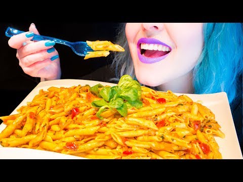 ASMR: Huge Penne Pasta Salad Mountain & Green Salad | 1.4kg Pasta Fail ~ Relaxing [No Talking|V] 😻