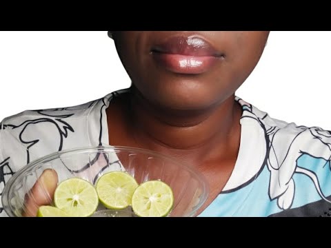 ASMR COMIENDO LIMÓN  🍋😜 CON SAL 🧂😛👅 luna 🌙 asmr 😴💤💝