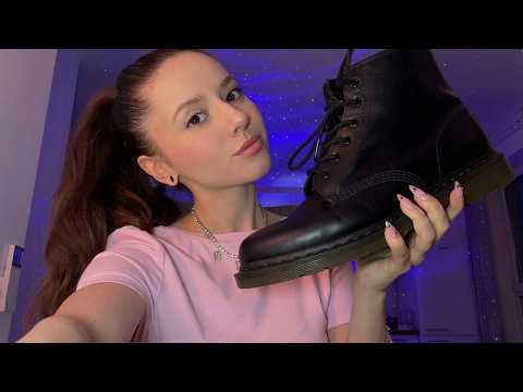 ASMR Boot Sounds | Tapping, Scratching & Tracing (No Talking)