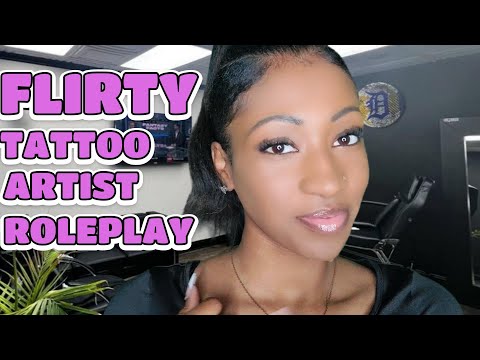 ASMR Flirty Tattoo Artist (Sketching, Whispering, Tattoo Gun Sounds, Personal Attention)