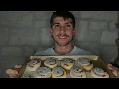 ASMR Baking Cinnamon Rolls | Relaxing Mukbang & Soothing Eating Sounds