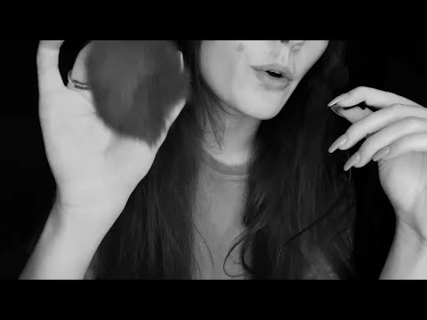 Trigger words, Mouth sounds, and Rambling || ASMR || B&W ✨