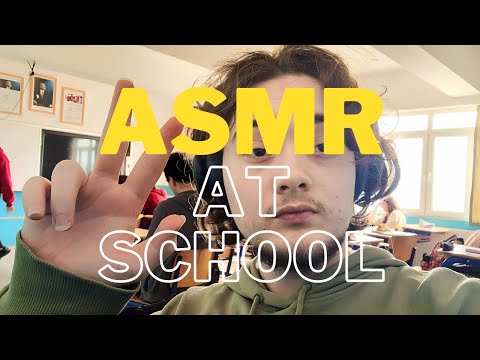 OKULDA ASMR YAPMAK!!! 👩🏼‍🏫 OUTDOOR ASMR 🏫 LO-FI TAPPING & SCRATCHING 🎧 NO TALKING ASMR | TÜRKÇE ASMR