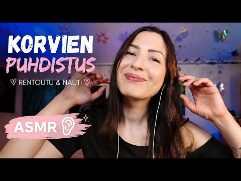 ASMR Suomi | Ear 👂 Check ✔️ & Gentle Cleaning ♥️ 