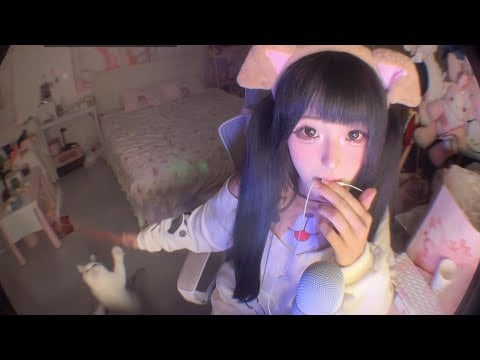 Relaxing Mic Stroking ASMR | Cute Girl Helps You Sleep Fast