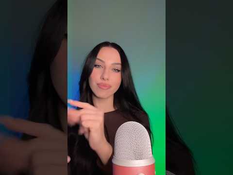I’m back💚 #asmr #asmrvideo #shorts #asmrmouthsounds #asmrhandmovements #asmrhandsounds