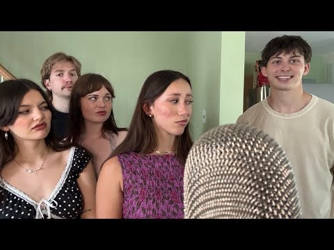 ASMR | 4 ASMRtists Vs. 1 Noob