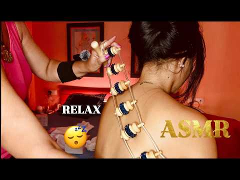 ASMR MASAJE DE ESPALDA  PARA UNA RELAJACIÓN PROFUNDA 😴(NO TALKING) 🎧🔊