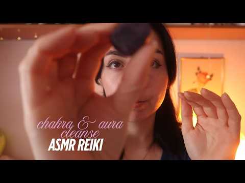 ASMR Reiki | chakra cleanse and balancing | aura brushing | grounding