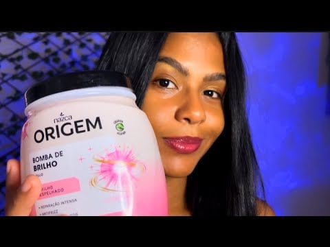 ASMR DE CABELO HIDRATAÇÃO CAPILAR