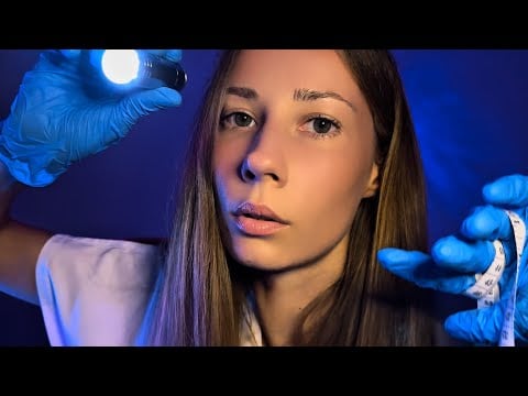 ASMR Doctor Visit 🩺 Medical Check Up, Face Measuring & Eye Exam for Relaxation & Sleep 😴 
