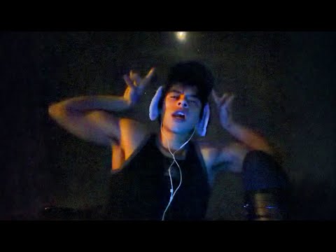 ASMR outside in the middle of the night