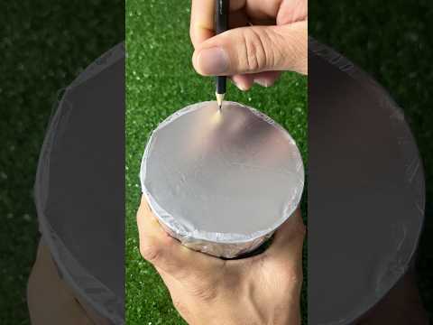 Foil Paper Pencil Test ASMR 😍🔮 #shorts #asmr #oddlysatisfying