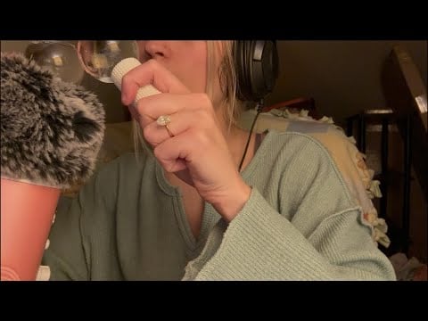 Whispering, mouth sounds, water sounds, and more | asmr 