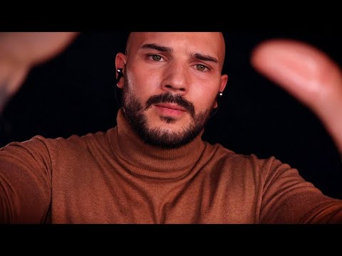 ASMR Detailed Face Massage | Skin Tracing | Hair Brushing | Male Personal Attention