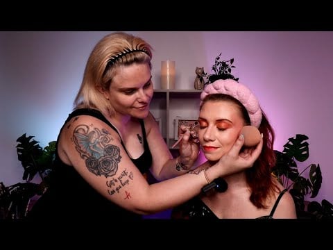 ASMR Real Person Makeup Application & Teaching