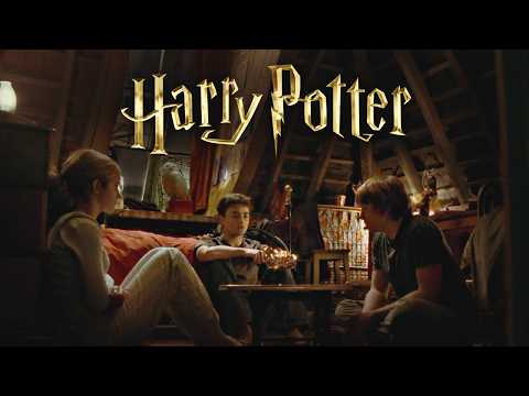 Harry Potter ASMR + Dialogue | The Burrow - Rainy Night with the Weasleys 🎵 Ambience & Music