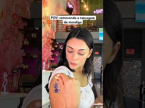 POV: removendo a tatuagem da mendiga #asmr #humor #shorts