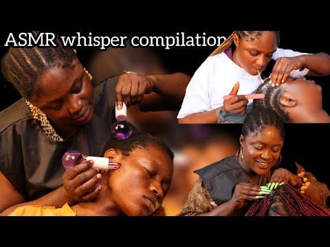 G ✨whisper and gum compilation of attentive scalp scratching, massages,ear cleaning,nitpicking,