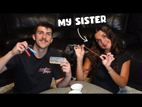 ASMR Making Friendship Bracelets with My Sister!