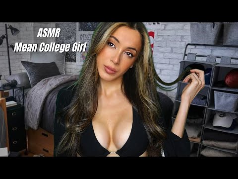 ASMR College Mean Girl Flirts With You | soft spoken