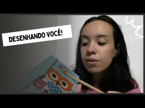 ASMR CASEIRINHO - DESENHANDO VOCÊ/ voz suave, sons de boca e lápis