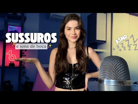 ASMR SUSSURRANDO UM ROMANCE SUAVE PARA TE FAZER DORMIR | sons de boca 👄