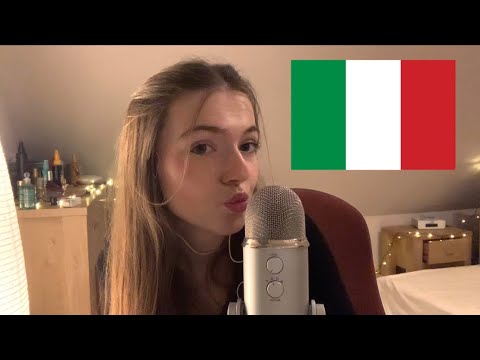 ASMR trying to speak italian🇮🇹