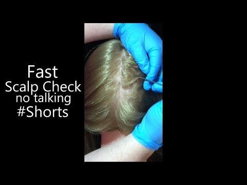 ASMR Fast Scalp Check (NO TALKING) #Shorts