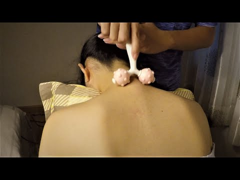 Calming The Titan Down :))) NAPE Massage & Scratching with Extra Tools | Massage ASMR