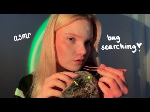 ASMR bug searching & plucking 🪲 | mouth sounds & inaudible