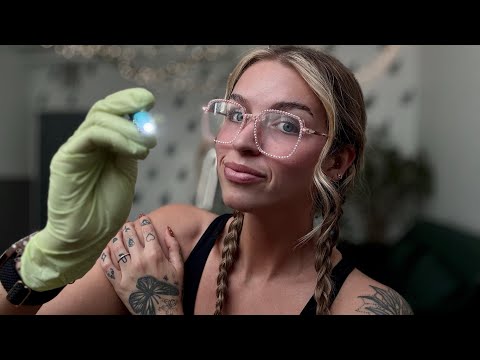 ASMR - QUICK CHECK UP (but you can close your eyes)