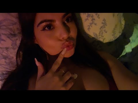 ASMR Late Night Call (Close Whisper, Lip Gloss Application, Rambles, Relaxing)