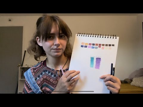 colored pencil doodling and blending techniques | ASMR | ~lofi~ whispered