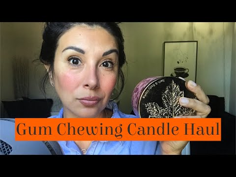 It’s a Gum Chewing Fall Candle Haul 🕯️ ASMR