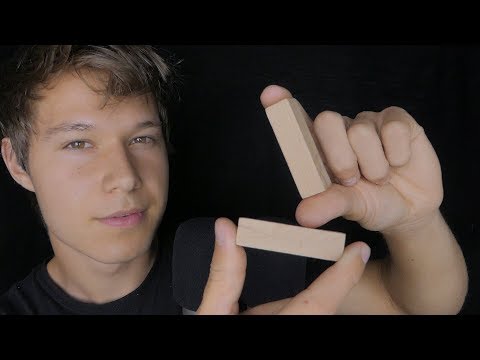 ASMR little wooden blocks