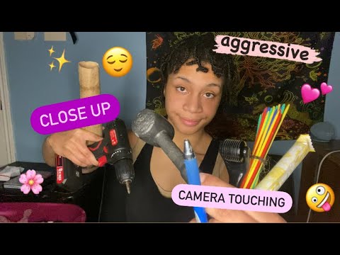 ASMR - Calm to Aggressive Close up Camera Triggers