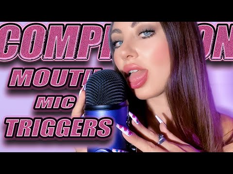 MY BEST MOUTH & MIC TRIGGERS COMPILATION:  Tongue, Mouth Sounds, Gloves, Whisper | Sleep & Relax