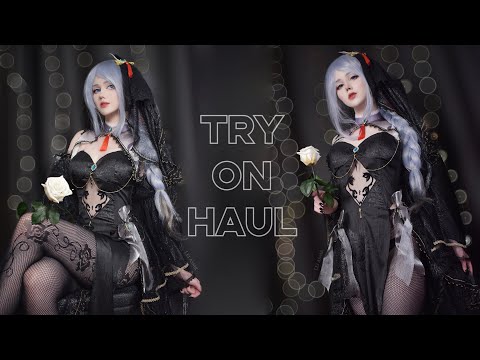 TRY ON HAUL Transparent Dress / Shenhe Cosplay Genshin Impact