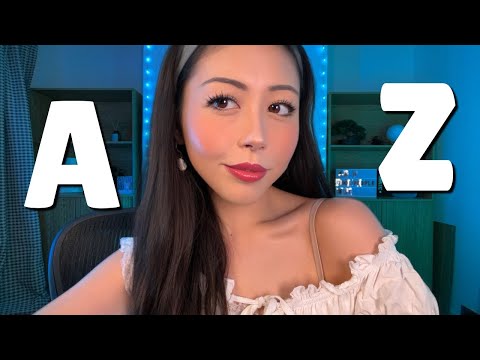 ASMR the entire alphabet but it gives you tingles (26 triggers) 