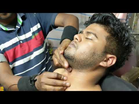Deep tissue body and head massage asmr | body muscle relaxing massage with neck and body crack