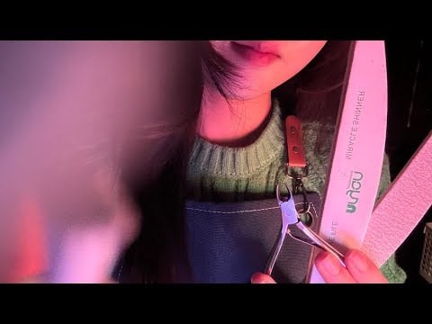 ASMR(Sub) 네일샵 화면에 냅다 바르는 시각적팅글 롤플레이 Nail Shop Roleplay