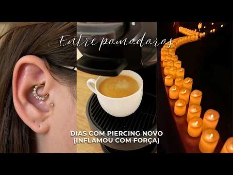 Fiz o piercing no daith e DEU RUIM + tentando trabalhar com dor | Vlog de uma Editora de Vídeos