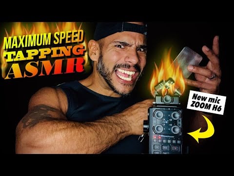 MAXIMUM SPEED TAPPING ASMR (New mic Zoom H6)