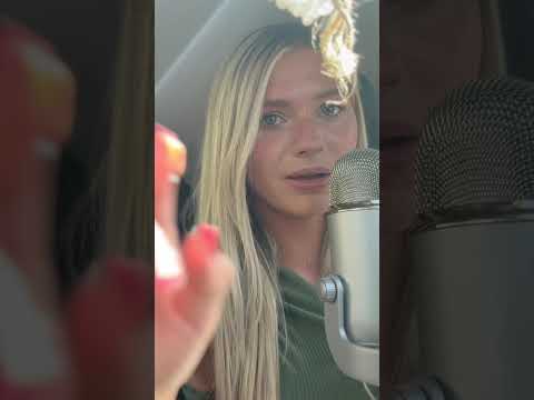 ASMR in My 🚘 #asmr #visualtingle #nails #asmrtriggers #relaxationtechniques #makeup #mouthwhisper