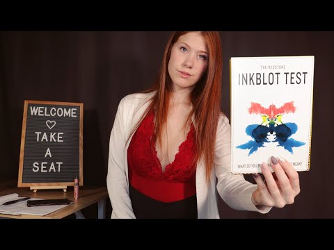 [ASMR] Ink Blot Personality Test | 60 FPS | Psychologist ASMR