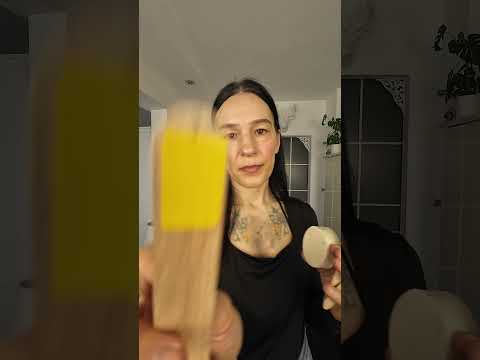 rub in wood filler asmr